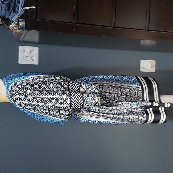 LOFT MEDALLION BLOUSON BOHO DRESS SIZE: LP - Picture 4 of 14